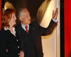 Valeska mit Staatsminister Erwin Huber