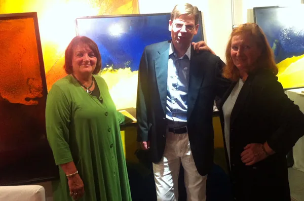 Sabine Leutheusser-Schnarrenberger zu Besuch in Valeskas Atelier
