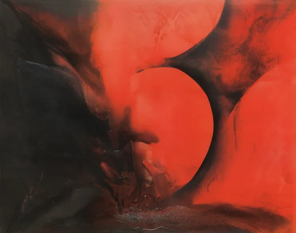 Rotlicht, 200 × 160 cm — Gemälde von Valeska
