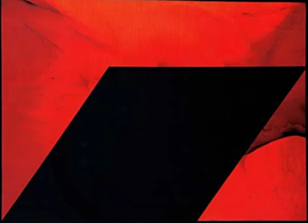 Schwarze Blockade, 160 × 200 cm — Gemälde von Valeska